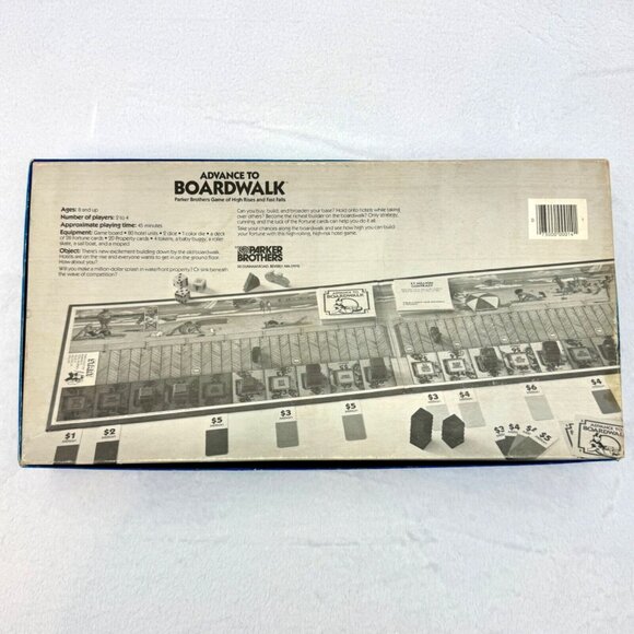 Vintage 1985 Advance To Boardwalk Board Game Parker Brothers 100% Complete - Picture 9 of 11
